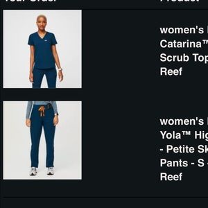 Figs Limited Edition Deep Reef NWT